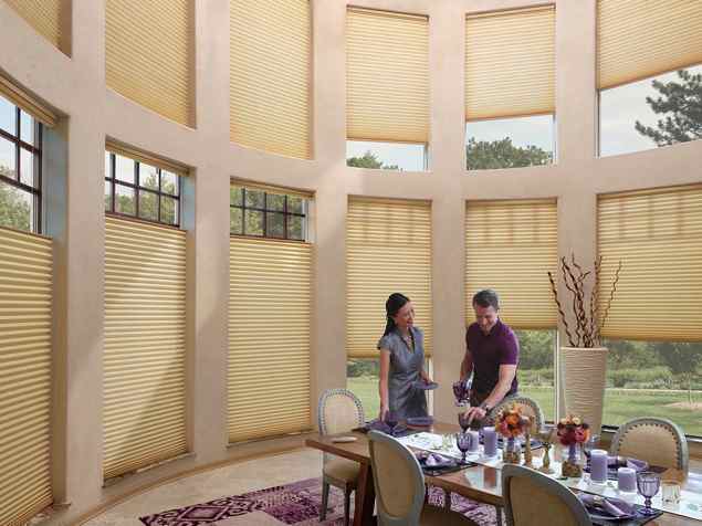 Duette® honeycombs are a perfect match for a traditional decor.